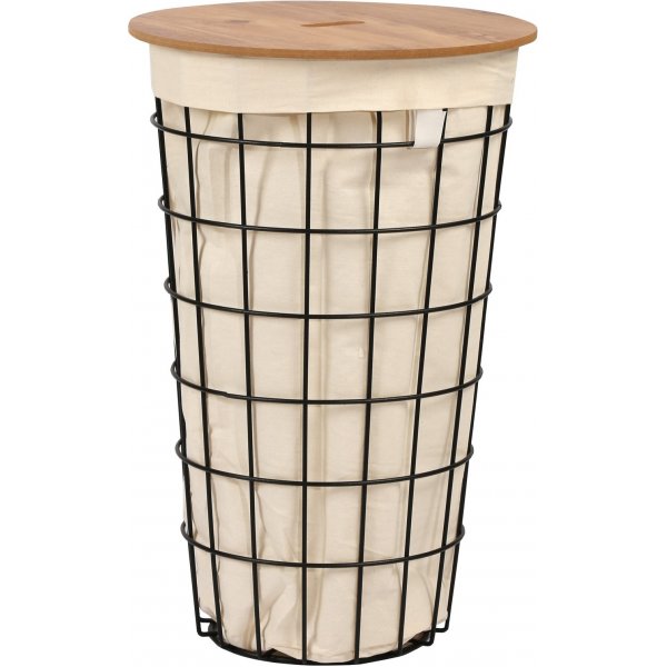 Hassel skittentøyskurv - Eik/sort Hassel skittentøyskurv - Eik/sort
