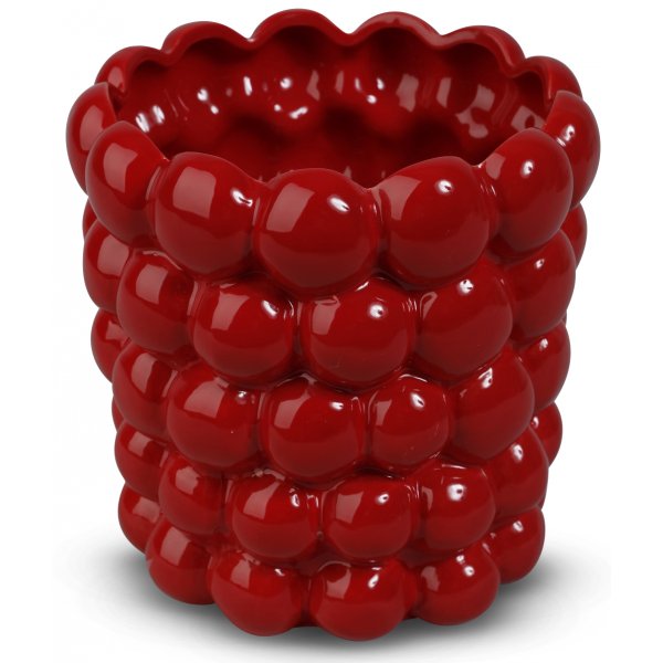 Krukke Big Bouble H18 cm - Rd