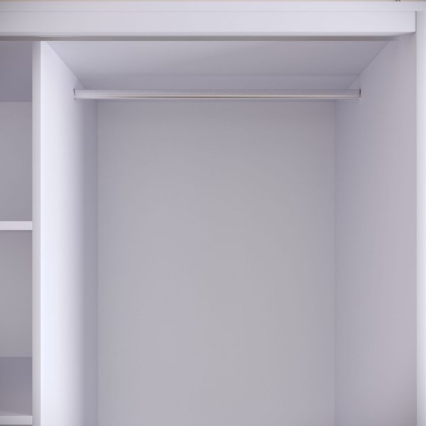 Martin garderobeskap 150 cm - Hvit marmor/gull Martin garderobeskap 150 cm - Hvit marmor/gull