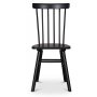 Sintorp spisegruppe, rundt spisebord 115 cm inkludert 4 stk. svarte Orust pinnestoler  Brun marmor (Laminat) + Flekkfjerner for mbler