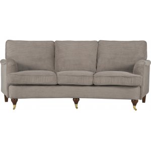 Howard Watford Deluxe 4-seters buet sofa - lysebrun kordflyel