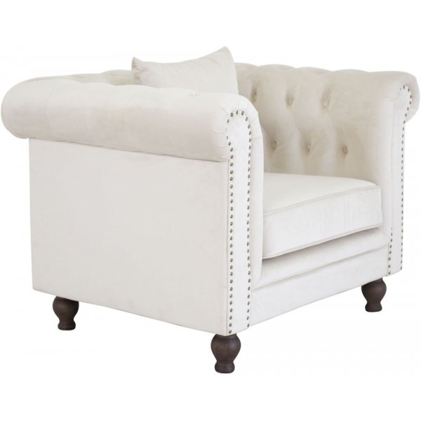 Chesterfield lenestol Churchill - Beige Fl�yel