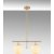 Rosenrd taklampe 10765 - Gull/hvit