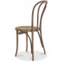PiPi spisegruppe, rundt spisebord 120 cm inkludert 4 stk. Stol No18 i byd tre i vintage-utfrelse - Svartbeiset tre