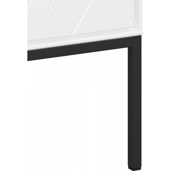 Slimline nattbord harlekin - Hvit/svart