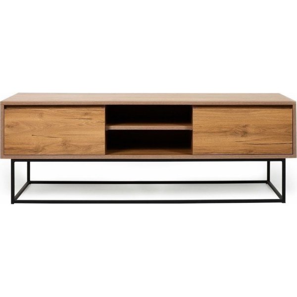 Laxus mediebenk, 140 cm - Valntt/svart