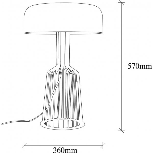 Fellini bordlampe - Svart/gull Fellini bordlampe - Svart/gull
