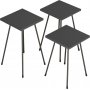 Luiz bord 29 x 29 cm - Antrasitt