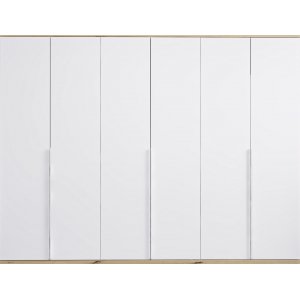 Lyn garderobe 270 x 52 x 206 cm - Hvit