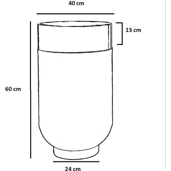 Bud sidebord 60 cm - Gull/svart Bud sidebord 60 cm - Gull/svart