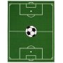 Fotballteppe - Grnn - 133x170 cm