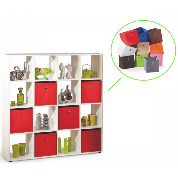 Melany bokhylle 16 - Hvit Melany bokhylle 16 - Hvit