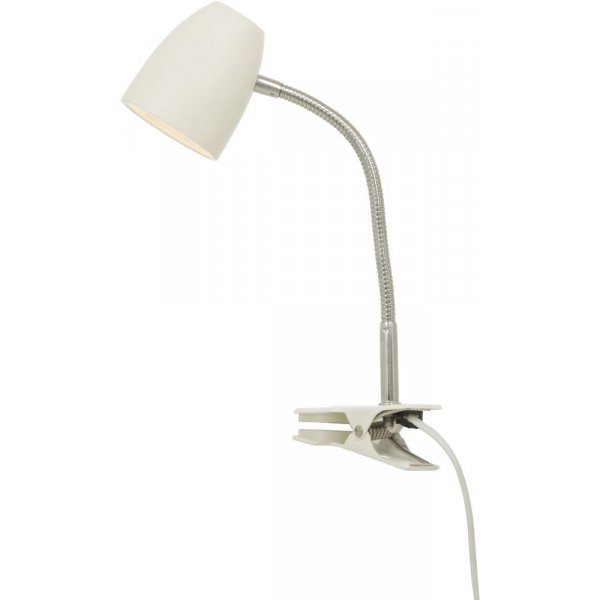 Klemlampe Sandnes - Hvit/krom