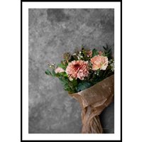 ORANGE FLOWER BOUQUET - Plakat 50x70 cm ORANGE FLOWER BOUQUET - Plakat 50x70 cm