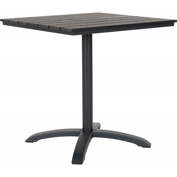 Utebord 70 x 70 cm - Gr/svart
