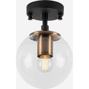 Atlas taklampe 10205 - Sort/antikk