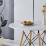 Vilgot rundt spisebord Ø80 cm - Hvit / Tre Vilgot rundt spisebord Ø80 cm - Hvit / Tre