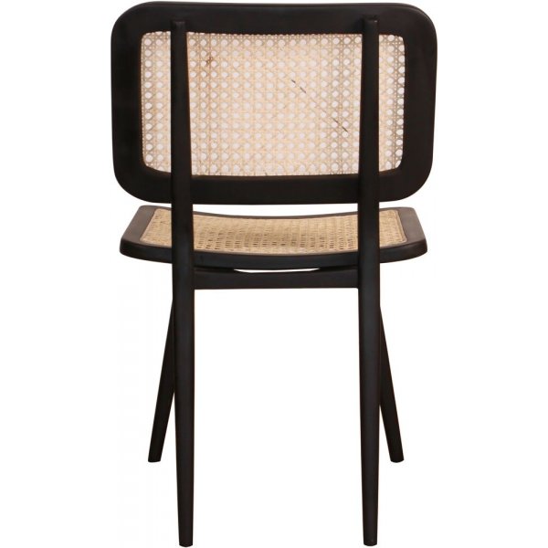 Siknäs stol - Svart mahogny/rotting + Møbelføtter Siknäs stol - Svart mahogny/rotting + Møbelføtter