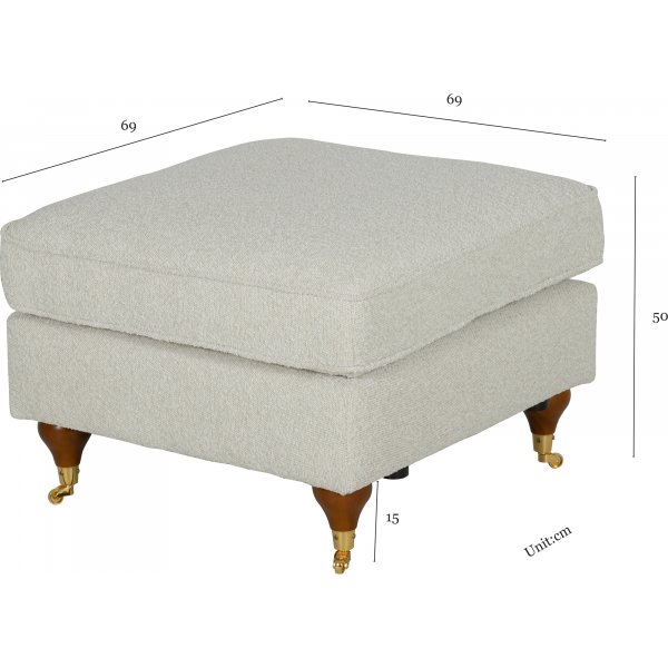 Bouclé fotskammel - Howard Bouclé fotskammel - Howard