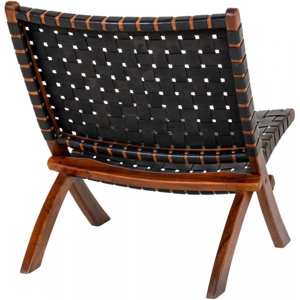 Perugia lenestol - Svart/Teak Perugia lenestol - Svart/Teak