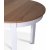 Fårö spisegruppe; spisebord 160/210x90 cm - Hvit / oljet eik med 6 stk Fårö stoler med sete i grått stoff