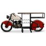 Glider motorsykkel barbord/bardisk - Metall/mango