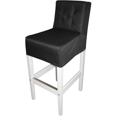 Brixton barstol - Hvit/svart