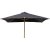 Naxos parasoll 300 x 300 cm - Sort