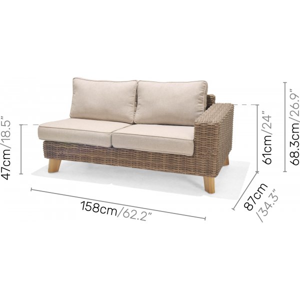 Bahamas loungegruppe - Beige/teak