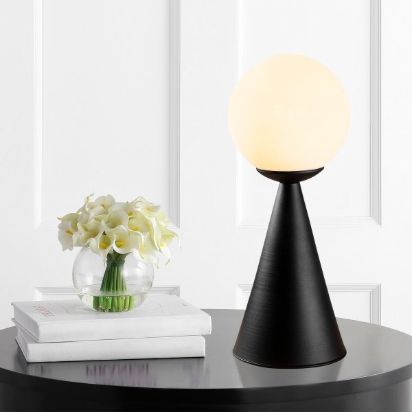 Gondol bordlampe - Svart/hvit