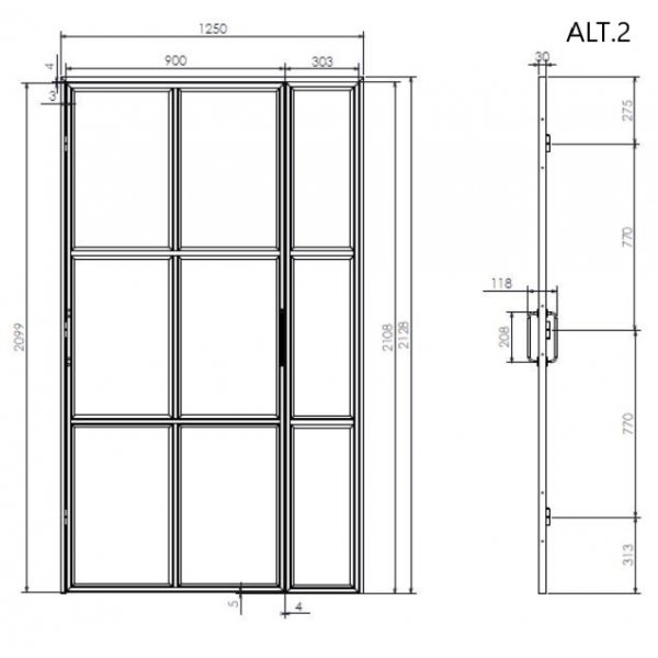 Industriglassdr Enkel - Valgfritt ml