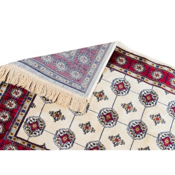 Kunstsilketeppe Puri - Ivory