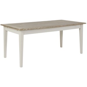 Hvaler spisebord 180 cm - Antikkgr / lysbeiset eik