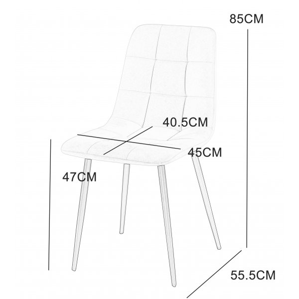 Spisegruppe Sand� spisebord �120 cm i hvit terrazzo med 4 Delta spisestoler i brun vintage