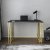 Kane skrivebord 120 x 60 cm - Gull/antrasitt