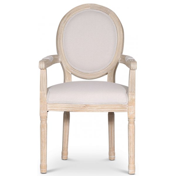 Cholet lenestol - Antikk finish / Lin