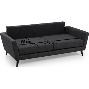 Mayorka 3-seters sofa - Mrkegr