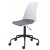 Cara hvit kontorstol med sittepute