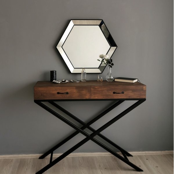 Alcantra speil 70 cm - S�lv