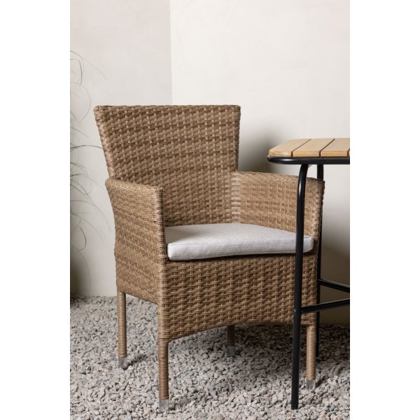 Holmbeck uteservering med 2 Malina stoler - Natur Holmbeck uteservering med 2 Malina stoler - Natur