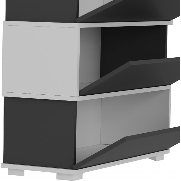 Aris skoskap - Antrasitt/hvit Aris skoskap - Antrasitt/hvit