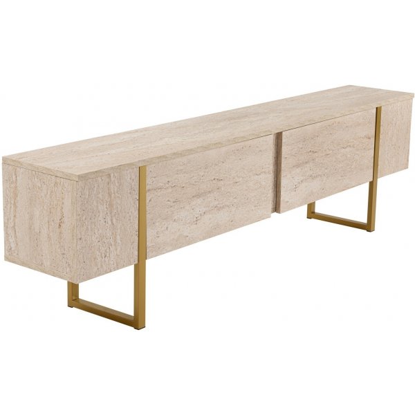 Serenity TV-stativ - Travertin/gull Serenity TV-stativ - Travertin/gull