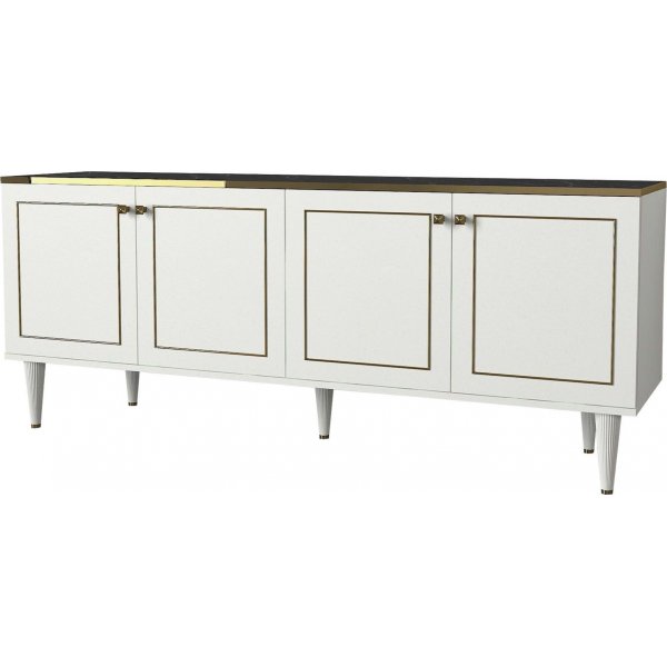 Ravenna skjenk - Hvit/gull/svart