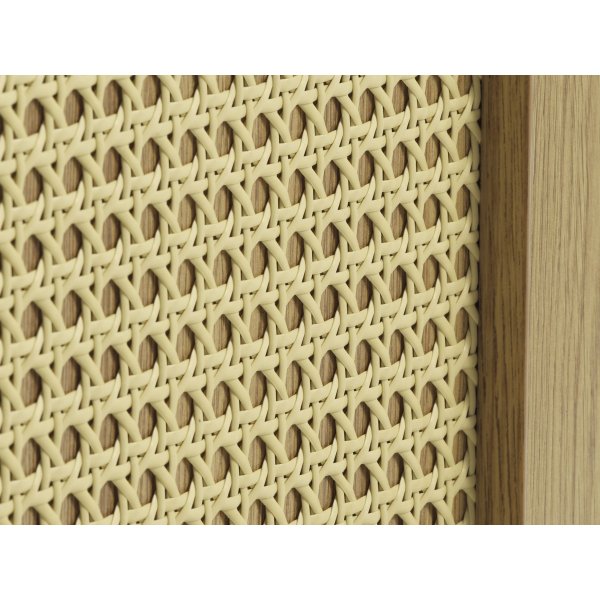 Meny skjenk - Eik/kunstrotting