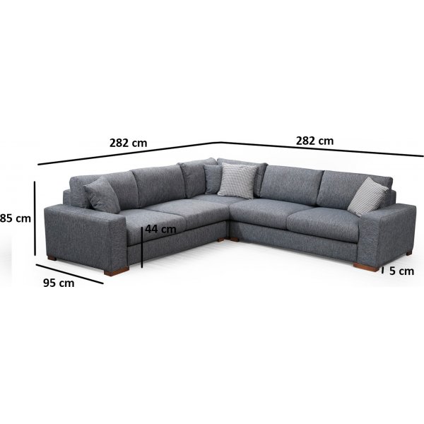 Look hj�rnesofa - Antrasitt