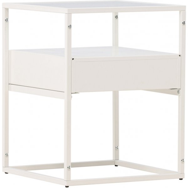 Fortaleza sidebord 40 x 40 cm - Hvit Fortaleza sidebord 40 x 40 cm - Hvit