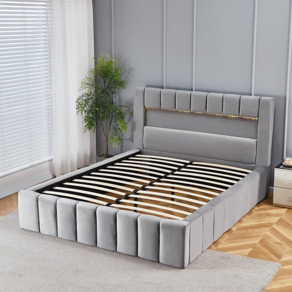 Sengeramme med LED-belysning 160x200 cm Sengeramme med LED-belysning 160x200 cm