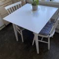 Kundebilde Dalsland klaffebord 80-105 cm - Hvitt: Solid og fint møbel. Akkurat som...