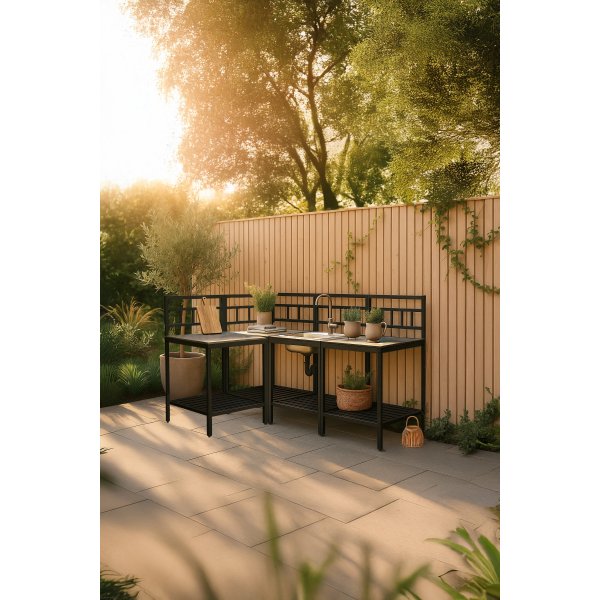 Utekjøkken komplett svart - Alicante Utekjøkken komplett svart - Alicante