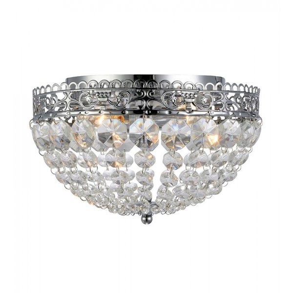Saxholm krystallplafond - Krom/krystall